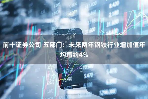 前十证券公司 五部门:未来两年钢铁行业增加值年均增约4%